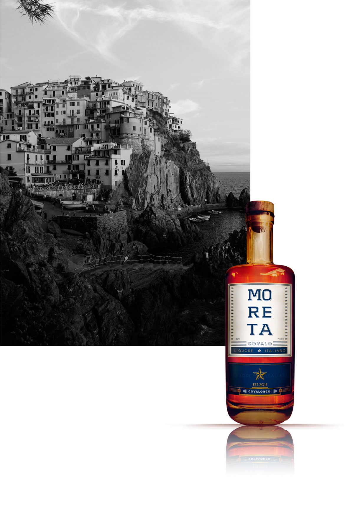Branding y diseño de etiqueta para un licor italiano